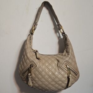 Marc Jacobs Quilted Beige Hobo Bag